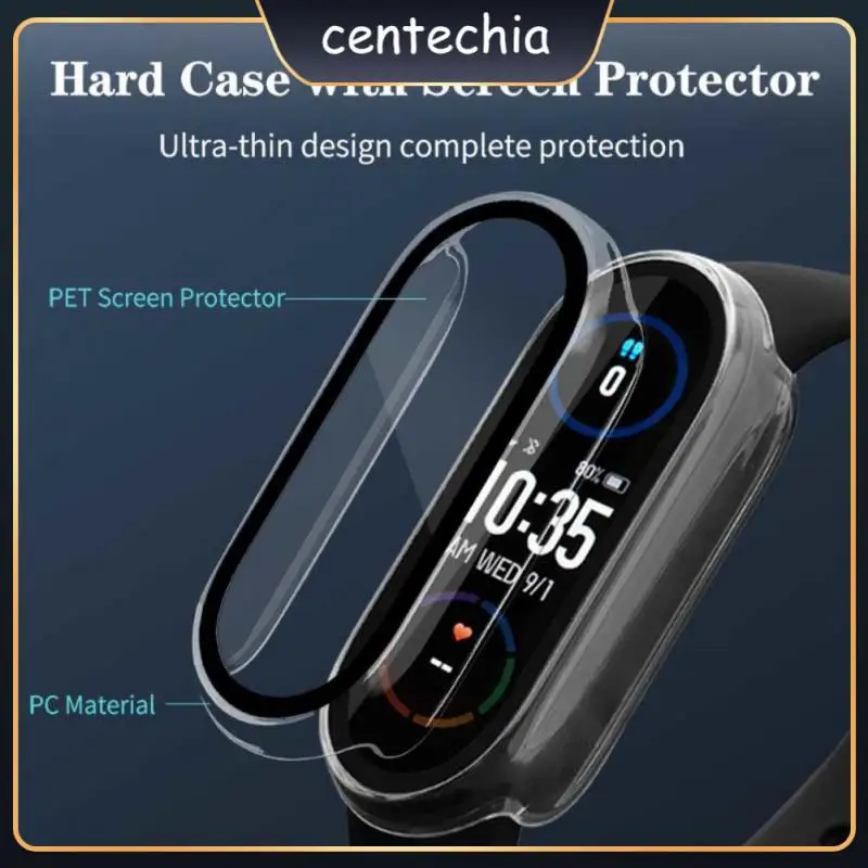 

Full Coverage Case Screen Protector 2in1 Protective Cover For Miband 7 Band Nfc For Mi Band 7 Screen Protector
