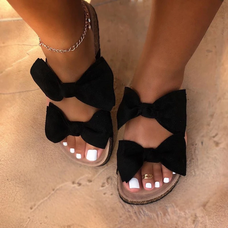 Women Sandals 2023 Summer Sandals Casual Flat Shoes Female Bowknot Casual Summer Shoes for Women Flip Flop Flats Chaussure Femme