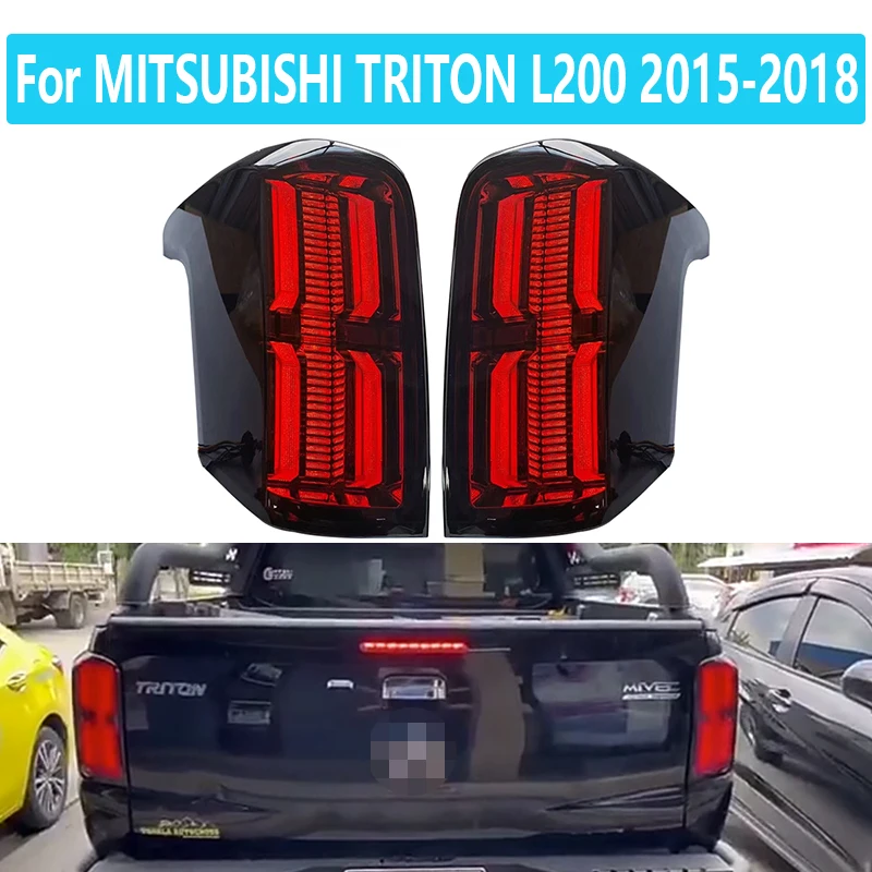 

For MITSUBISHI TRITON L200 2015-2018 Retrofit LED Taillights New Pickup Appearance Accessories Brake Warning Light Assembly