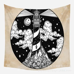 Lookout Lighthouse In The Clouds Tapestry Room Wall Decoration 8621 Lookout Lighthouse In The Clouds Tapestry Room Wall Decoration 8621