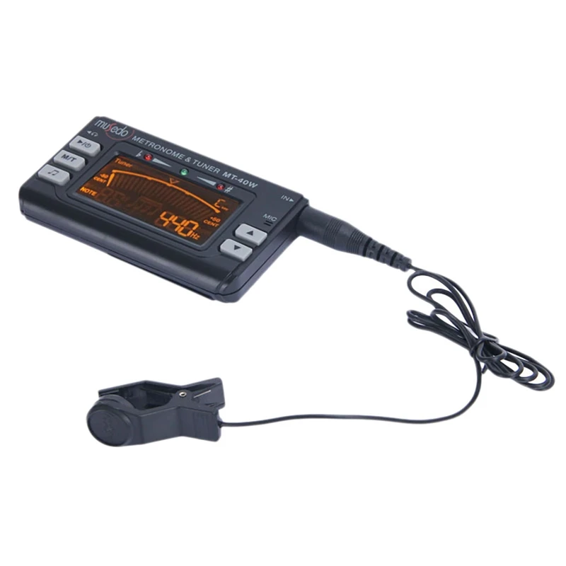 

Musedo MT-40W Metro-Tuner Tone Generator Electronic Digital LCD 3 In 1 LCD Clarinet Saxophone Tuner/Metronome