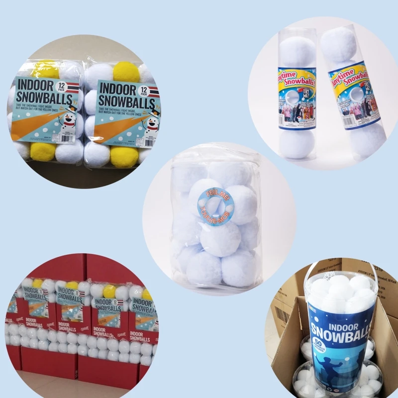 

N80C 20/30/50 шт. снежные игрушечные шарики для детей для дома и улицы, игры, искусственный снег, игрушка