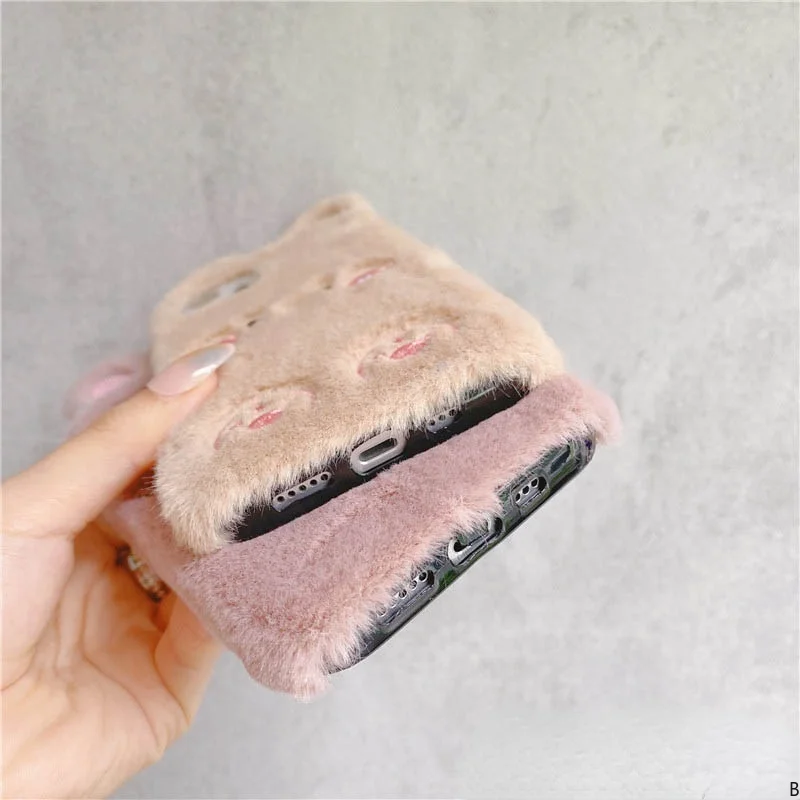 Милый плюшевый чехол для телефона с кроличьими ушками Xiaomi Redmi Note 10 Pro Max 10T 10S 9 8 7 9S 9T