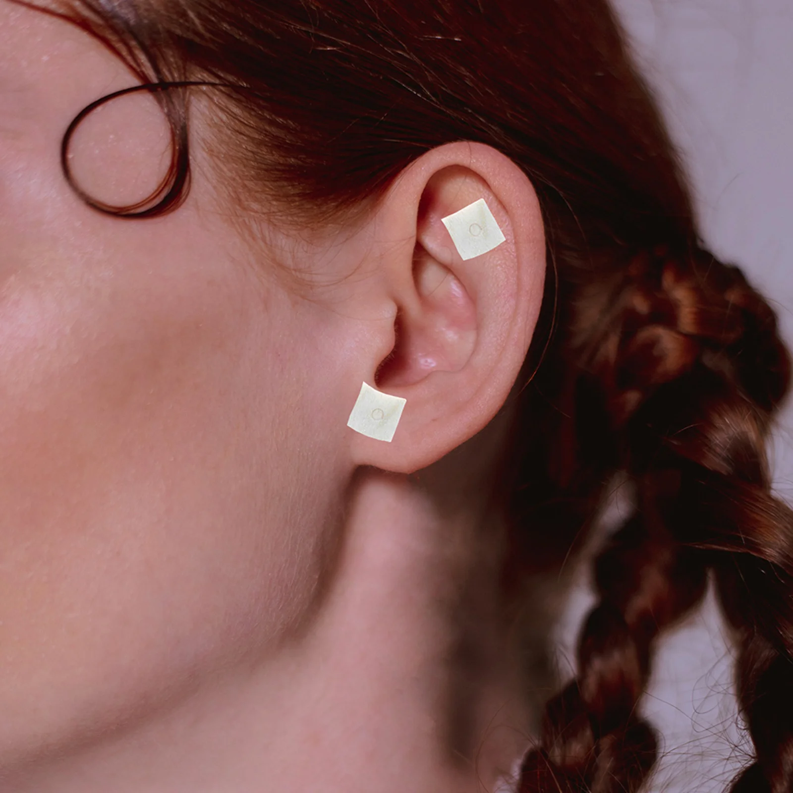 200 шт. ушные наклейки Vaccaria Bean декор стерильная игла из нержавеющей стали