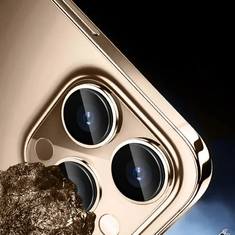 Фото Металлическая защита объектива для IPhone 16 Pro Max 15 Pro с локатором объектива, простая установка для IPhone 15 16 Pro Max, крышка объектива камеры №5