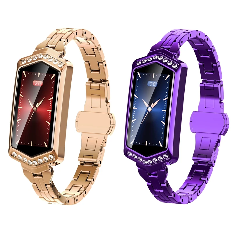 

Women Smart Watch Ladies Smart Bracelet Heart Rate Blood Prssure Luxury Bracelet For Your Wife Girlfriend Lover