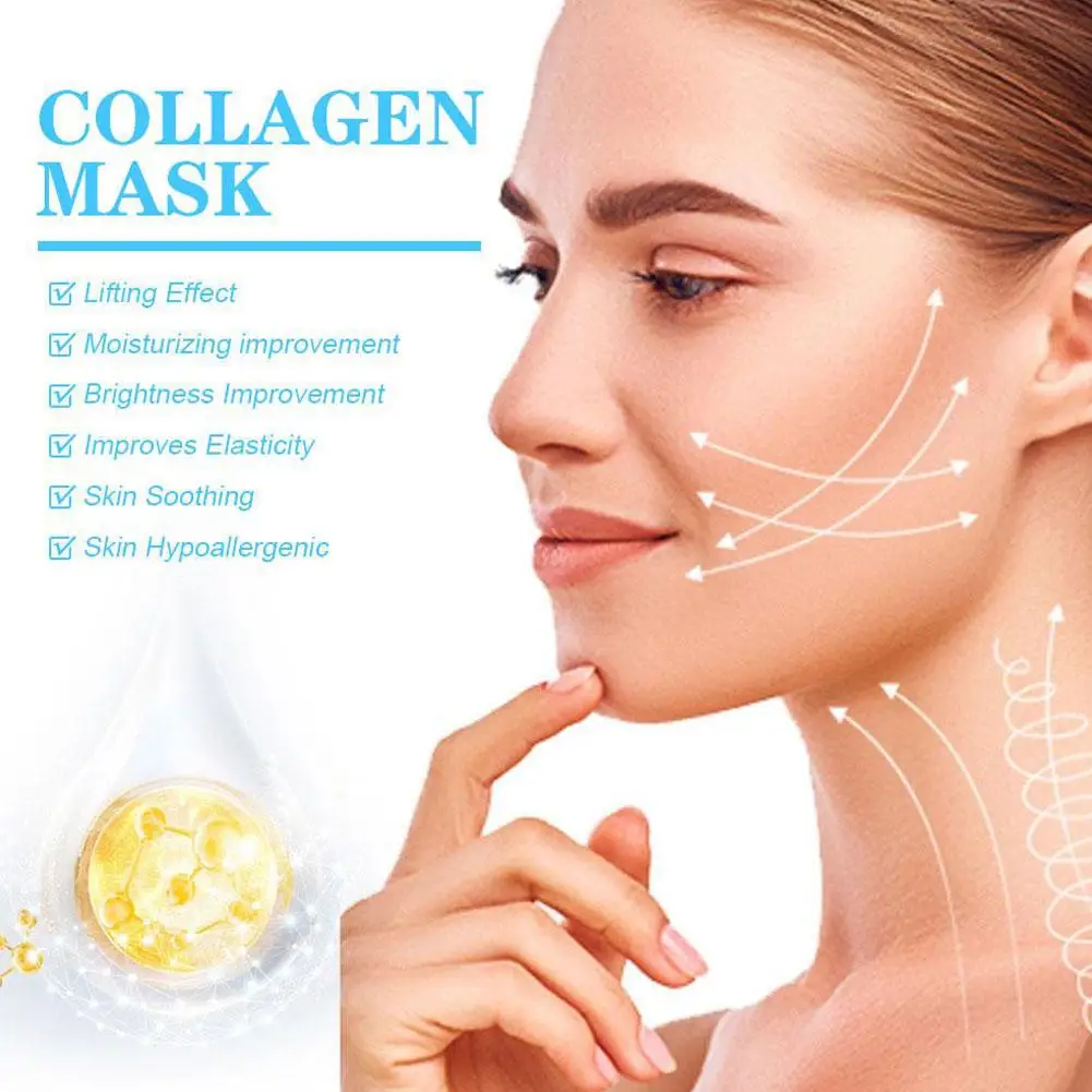 Коллагеновая маска для лица индивидуально упакованная паяльная красоты кожи