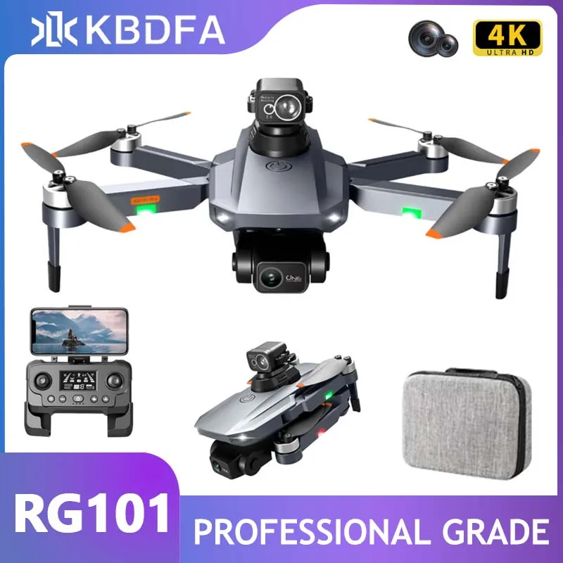 

KBDFA New Professional RG101 Pro Drone 8K Dual Camera GPS 2-axis Gimbal HD Aerial Quadcopter Obstacle Avoidance 3KM RC distance