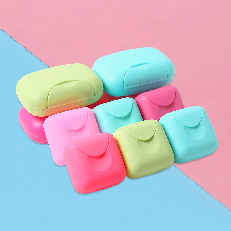 Портативная Маленькая Большая Одноцветная Мыльница Для Путешествий На Открытом