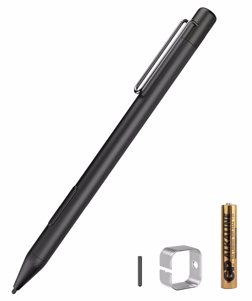 

Universal Active Stylus,High Precision Sensitivity Capacitive Pen,Metal Stylus Pen for Touch Screen Tablets Surface Pro/Book/GO