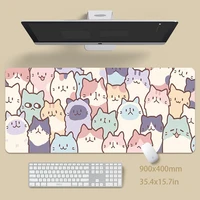 cute cat mouse pad gaming mousepad gamer mouse mat keyboard mat desk pad carpet mousepads xxl 900x400 for computer laptop pad