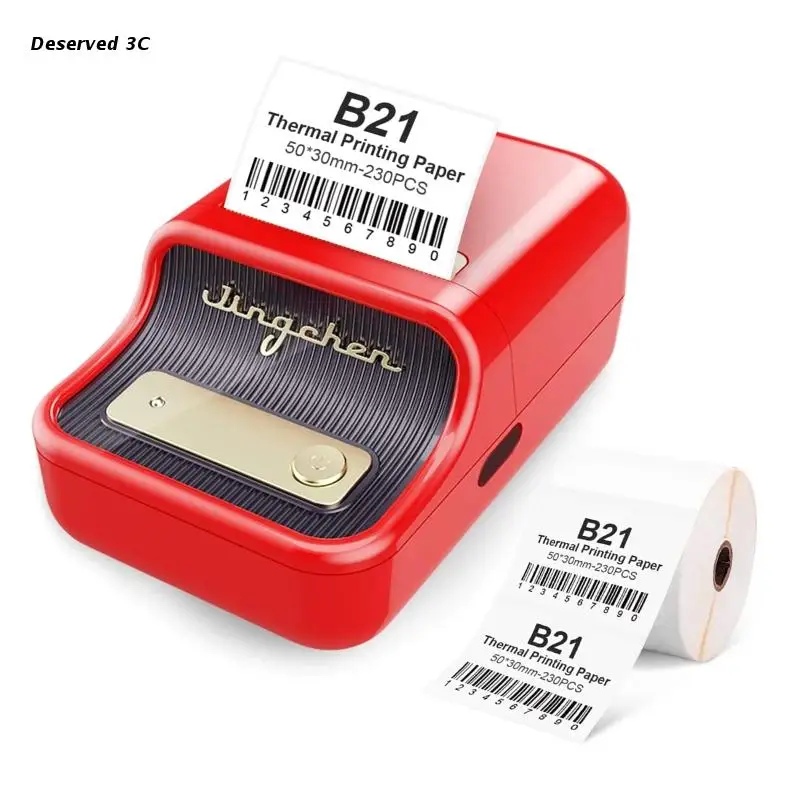 

Портативный Bluetooth-совместимый Термопринтер для этикеток R9CB B21, небольшой ценник, наклейка для ювелирных изделий, супермаркетов, дома