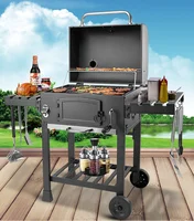 IT-7010 Outdoor Commercial Charcoal Rotisserie Rotating BBQ Grill cast iron barbecue bbq charcoal smokers grill