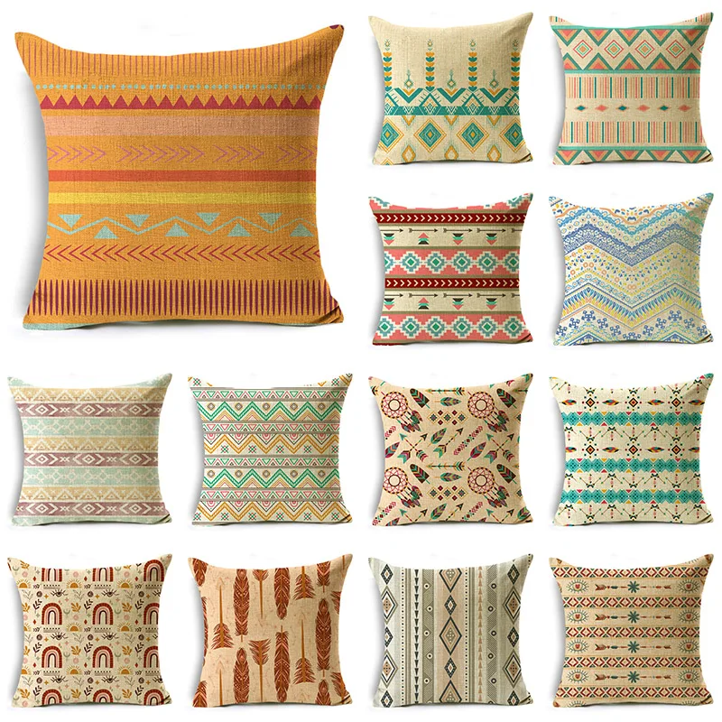 

European Retro Art Living Room Sofa Square Pillow Cushion Cover 40*40cm/45*45cm/50*50cm