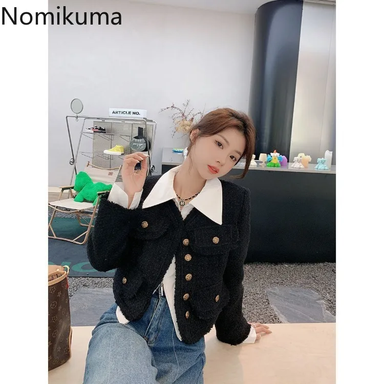 Женская блузка на молнии с длинным рукавом Повседневная Белая Туника в Корейском