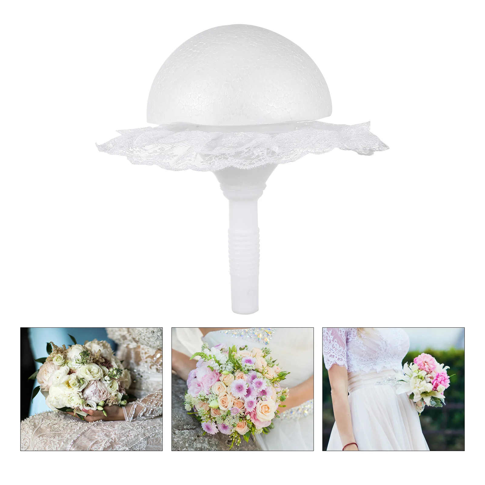 

Bouquet DIY Bridal Set Wedding Handmade Lace Flower Delicate Prop Decoration Gift