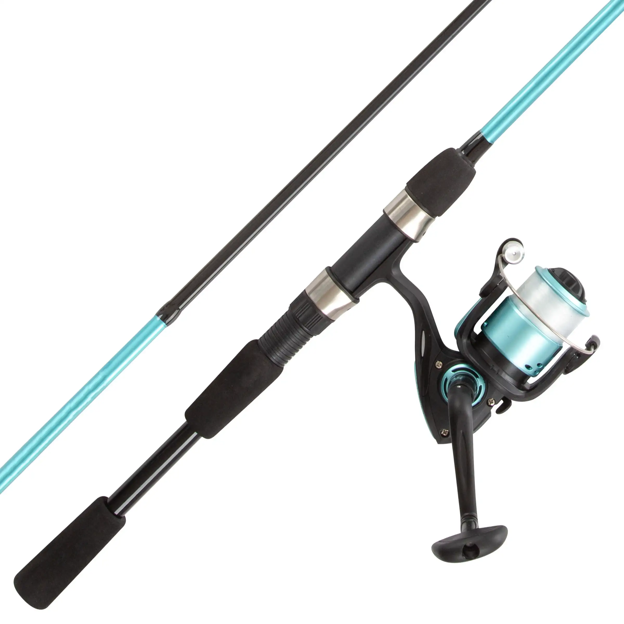 

Youth Fiberglass Fishing Rod and Reel Combo, Turquoise