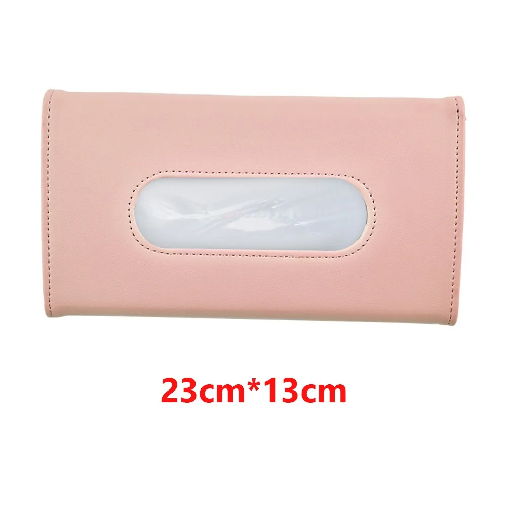 

Durable Car Tissue Box Fitting Holders Interior PU Leather Paper Towel