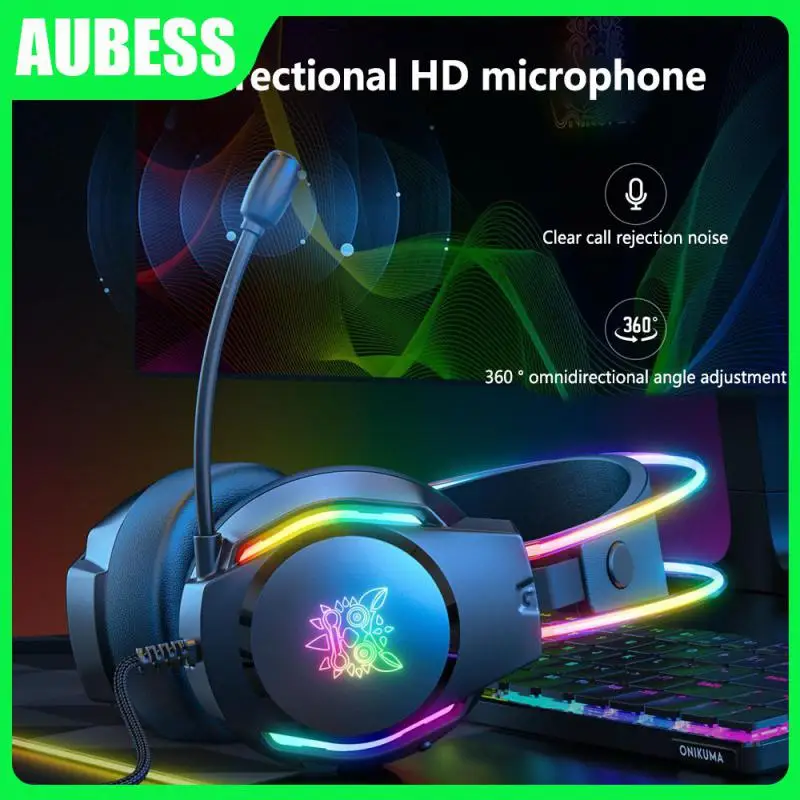 

Reduction Headset E-sports Games Luminous Noise Reduction Headset Sport Headset