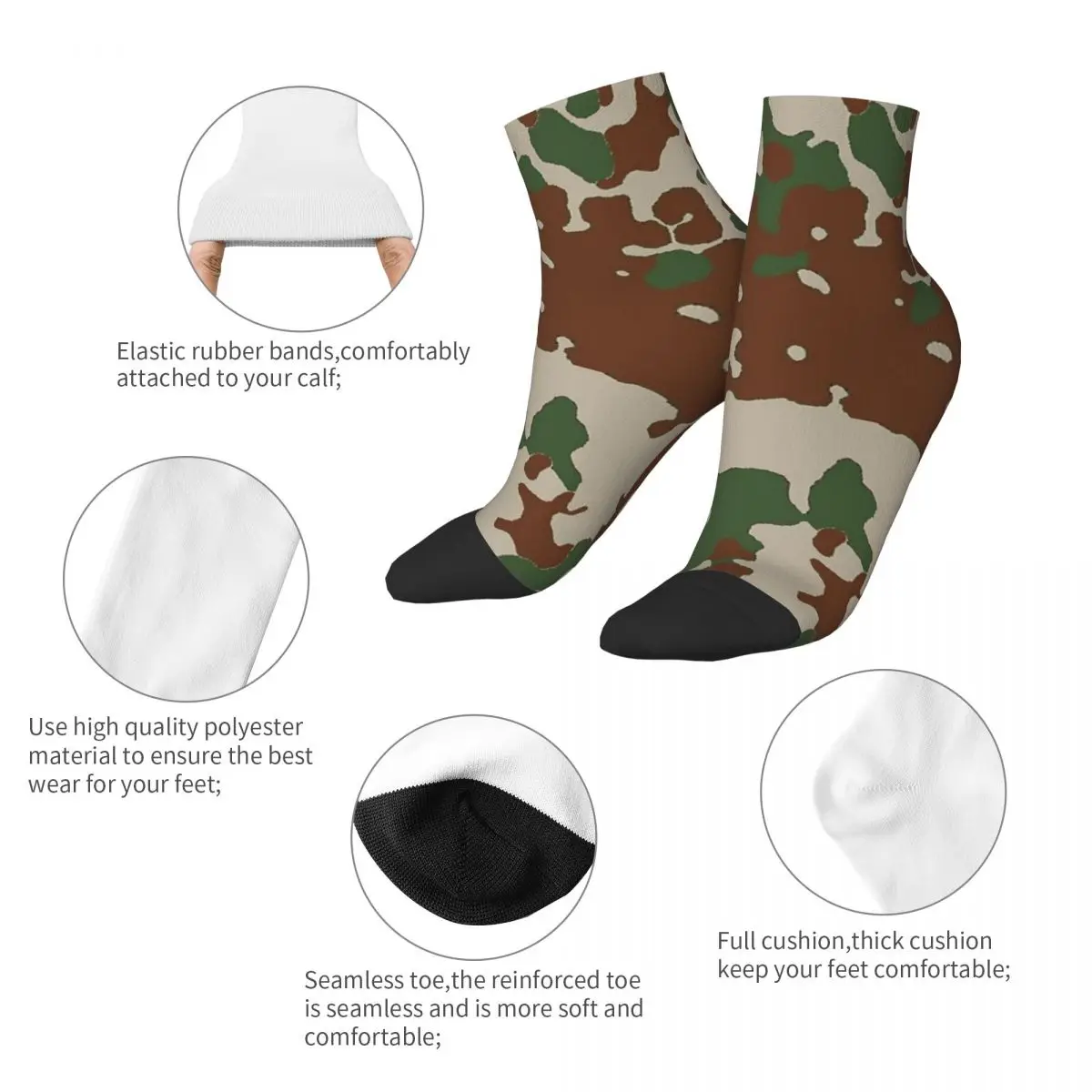 Русские лесные камуфляжные носки в стиле Харадзюку супер мягкие чулки
