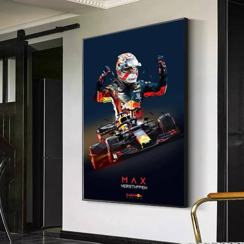 

Canvas Painting Max Verstappen Low Poly Wall Art Posters Large Nordic Wall Art Picture Modern Living Room Bedroom Home Decor