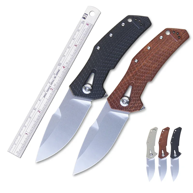 

New ZT0308 Outdoor Folding Knife High Quality Sharp Multifunctional a Folding Knife Wooden Handle Portable Portable Self-Defense