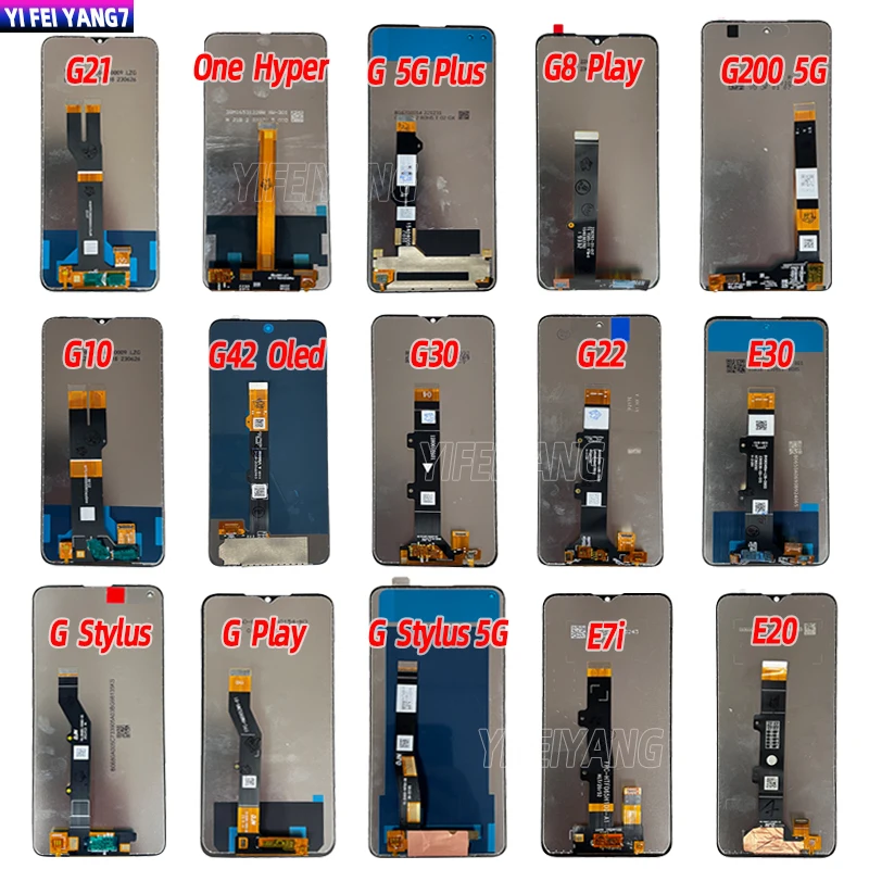 

100% Tested AAA For Motorola One Hyper G11 G 5G G8 Play Plus G10 G22 G30 Stylus E7i E20 E40 LCD Display Touch Screen Digitizer