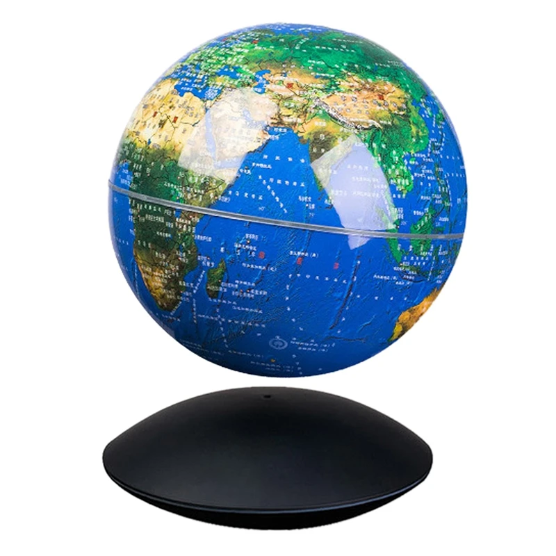 

6 Inch Magnetic Levitation Terrestrial Globe Rotation Levitation LED Night Light For Office Home Decor EU Plug