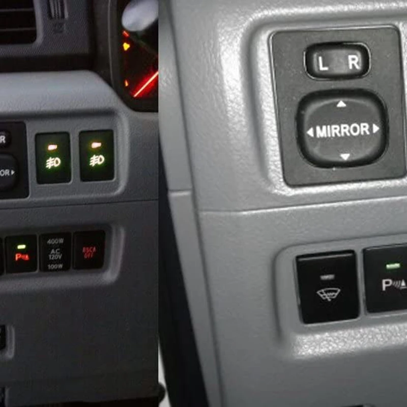 4-полюсный кнопочный переключатель 12 В с фотовспышкой для противотуманных фар