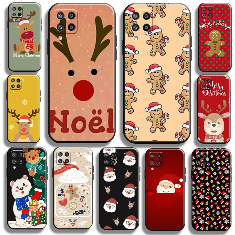 

Christmas Cute Santa Claus for Samsung Galaxy A42 5G Phone Case funda Cover Cases Soft Shockproof Liquid Silicon Back Shell