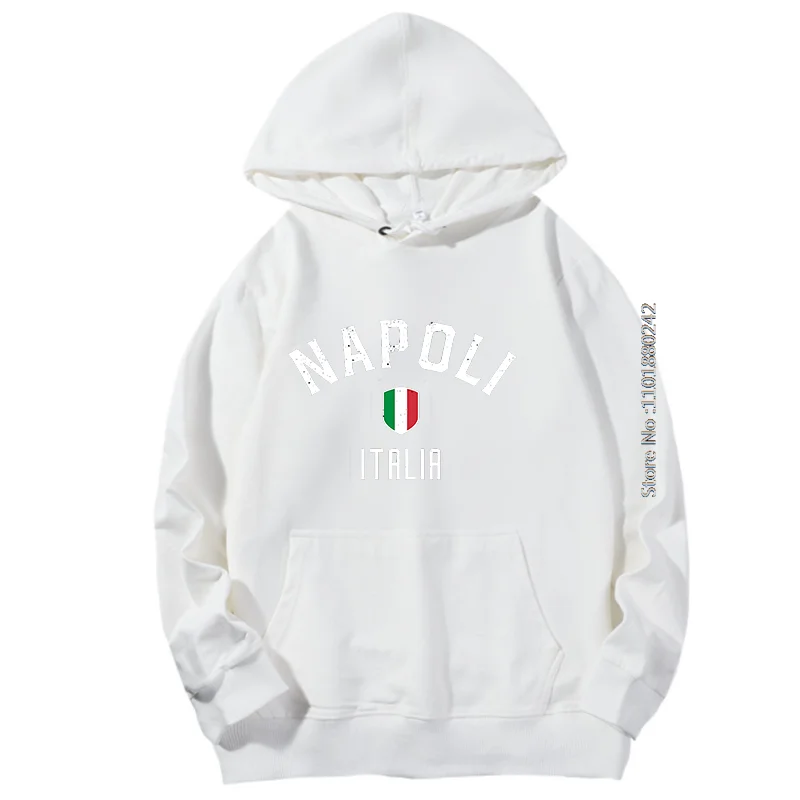 Новые модные толстовки и свитшоты Napoli Campioni весенне-осенняя толстовка с капюшоном