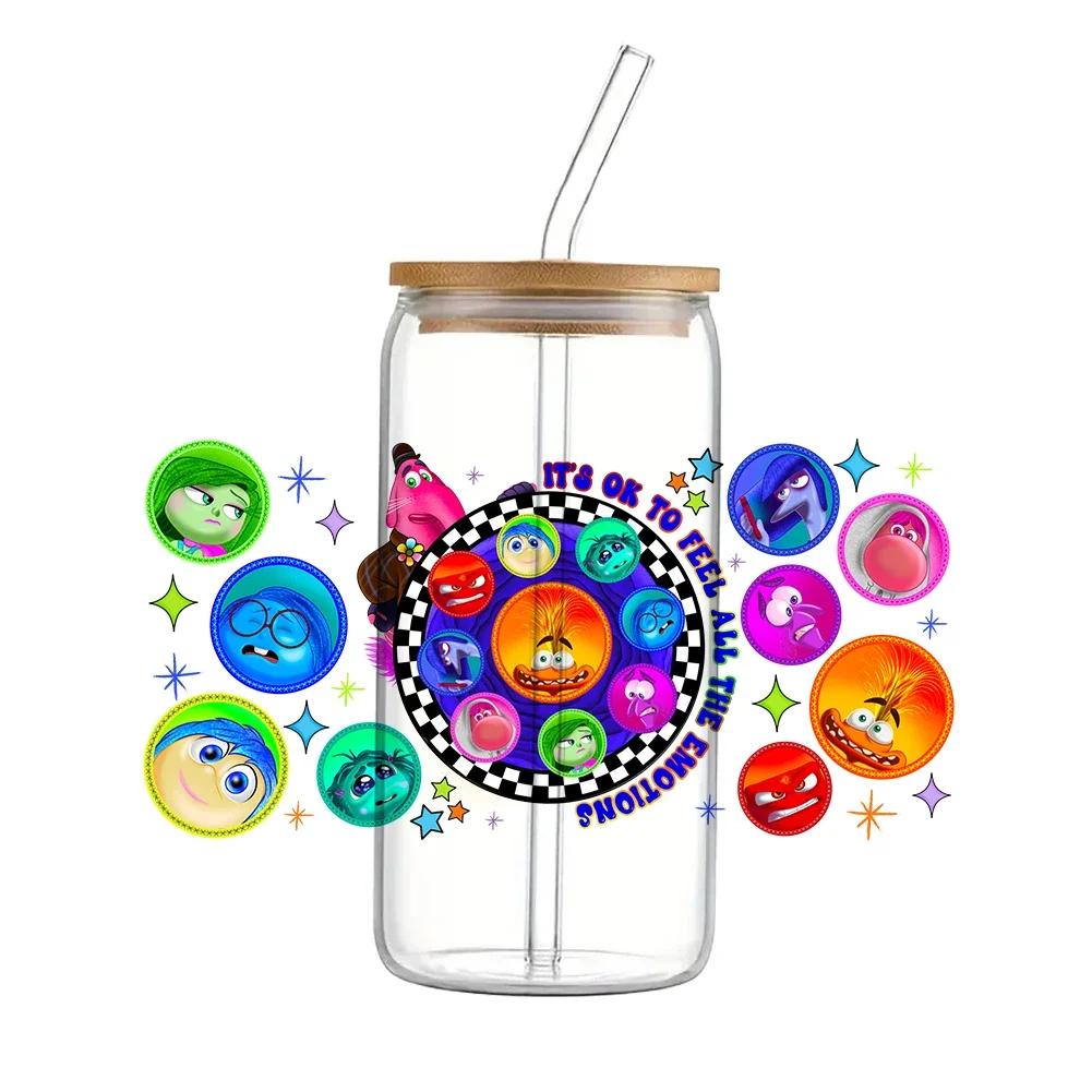 Обертка для банки Libbey 16 унций с рисунком Inside Out