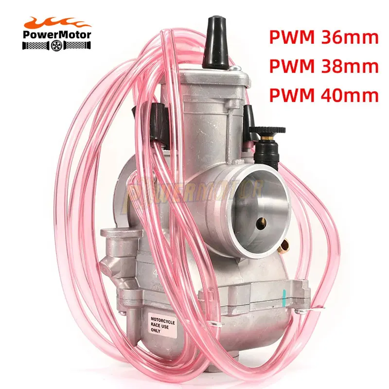 

Motorcycle PWM 36 38 40mm Carburetor For 125cc-250cc 2T 4T Engine Racing Scooter ATV Carb With Power Jet Motocross
