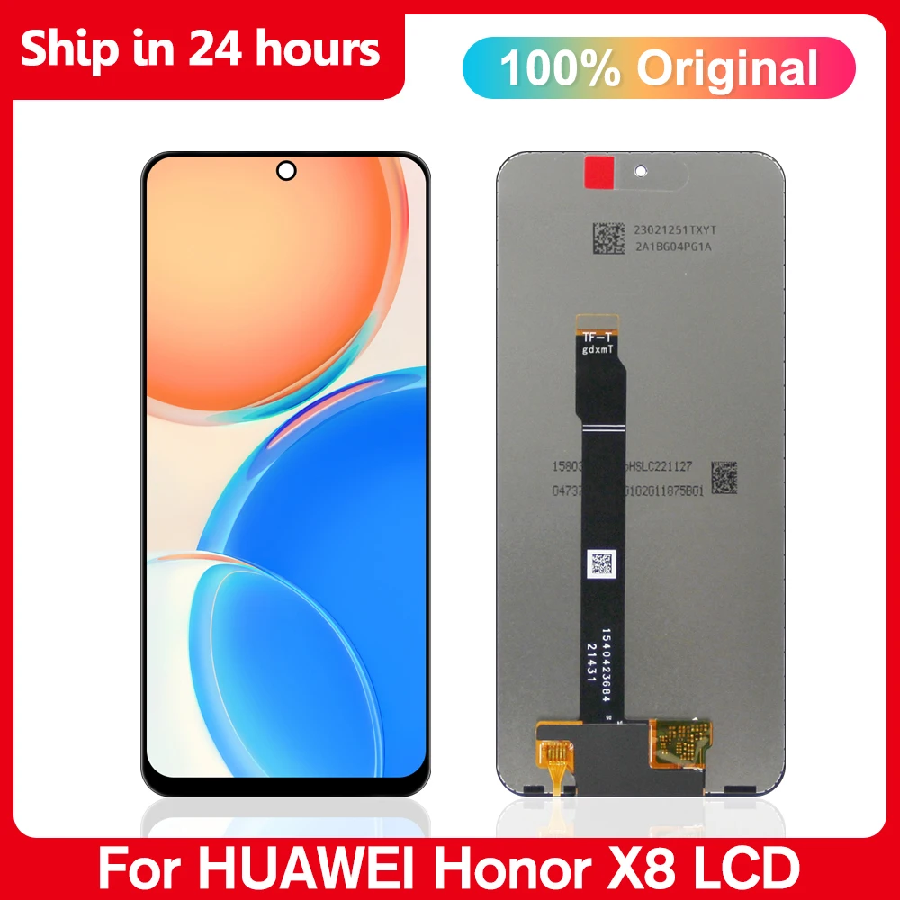 

Original For Honor x8 LCD Display Touch Screen Digitizer Assembly, 6.7" For Honor X8 Screen Repair TFY-LX1, TFY-LX2, TFY-LX3 lcd