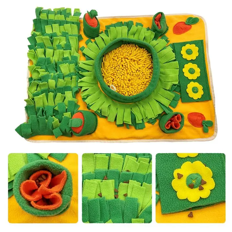 Коврик для кормления собак нескользящий не вытягивающий моркови