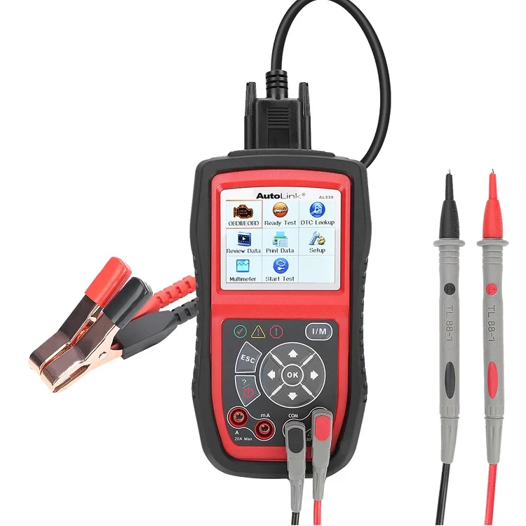 

Free original Autel autoink AL539B price automatically connects AL539 obd2 code reader and electrical test tool