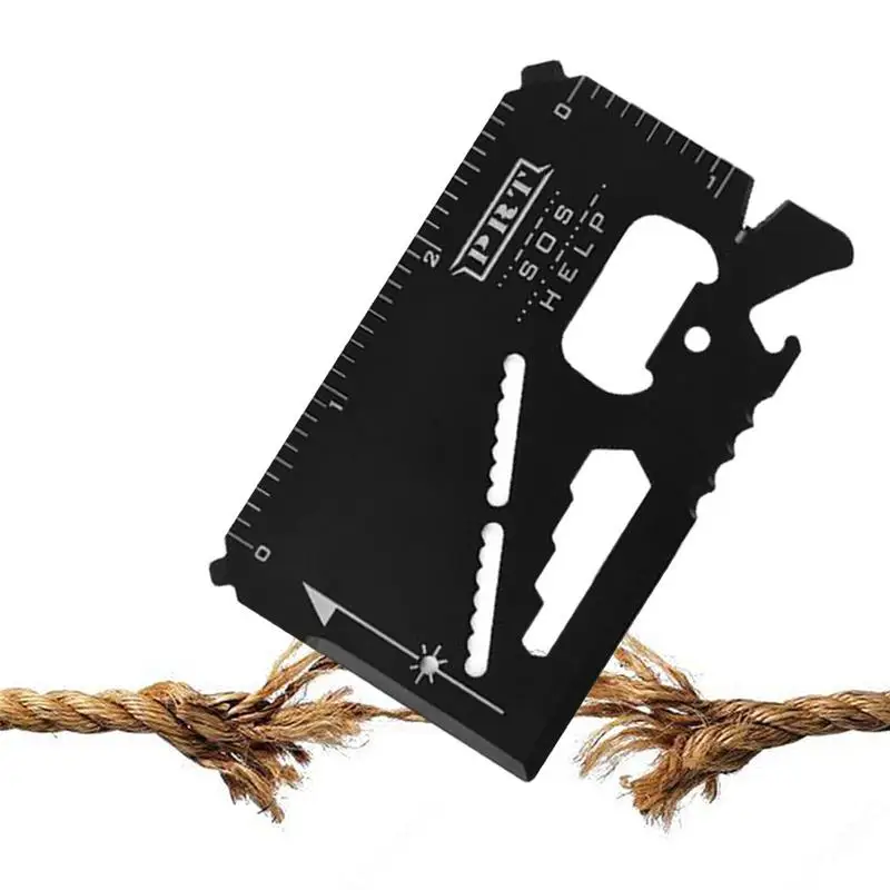 

Multi-Purpose Credit Card Outdoor Survival Stainless Steel Tool Card Anti-Rust Survival Supplies For Mountaineering Camping