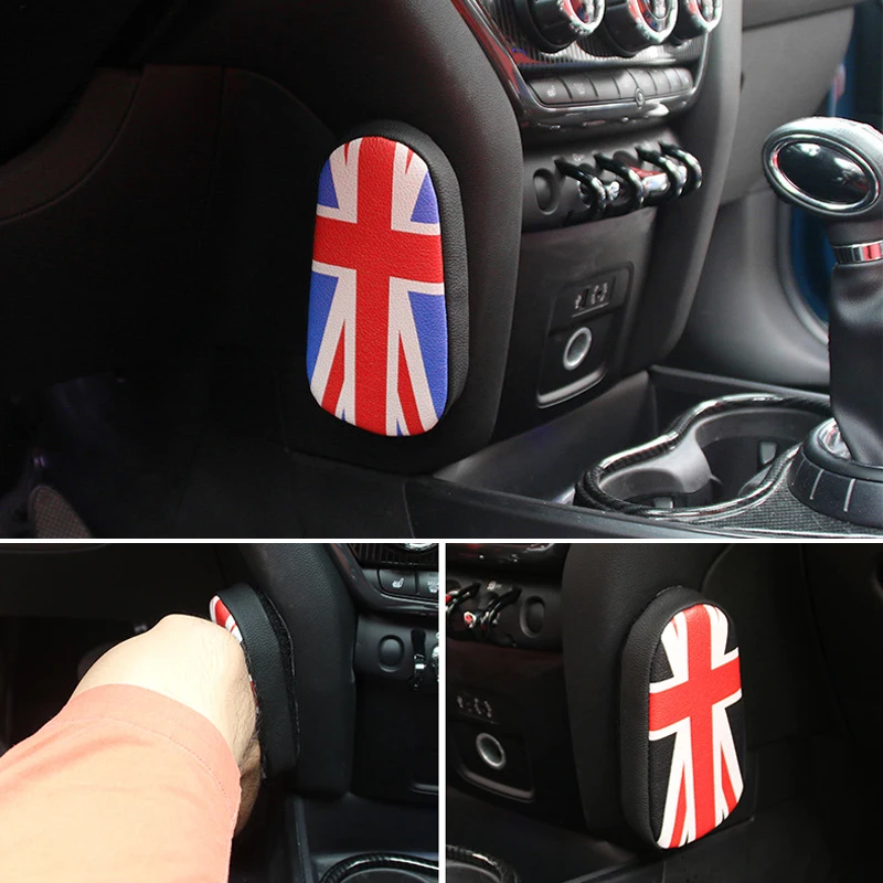 

Leather Car Leg Cushion Knee Pad Support Pillow Protector Union Jack Style Universal For Mini Cooper R56 R58 R60 F54 F55 F56 F60