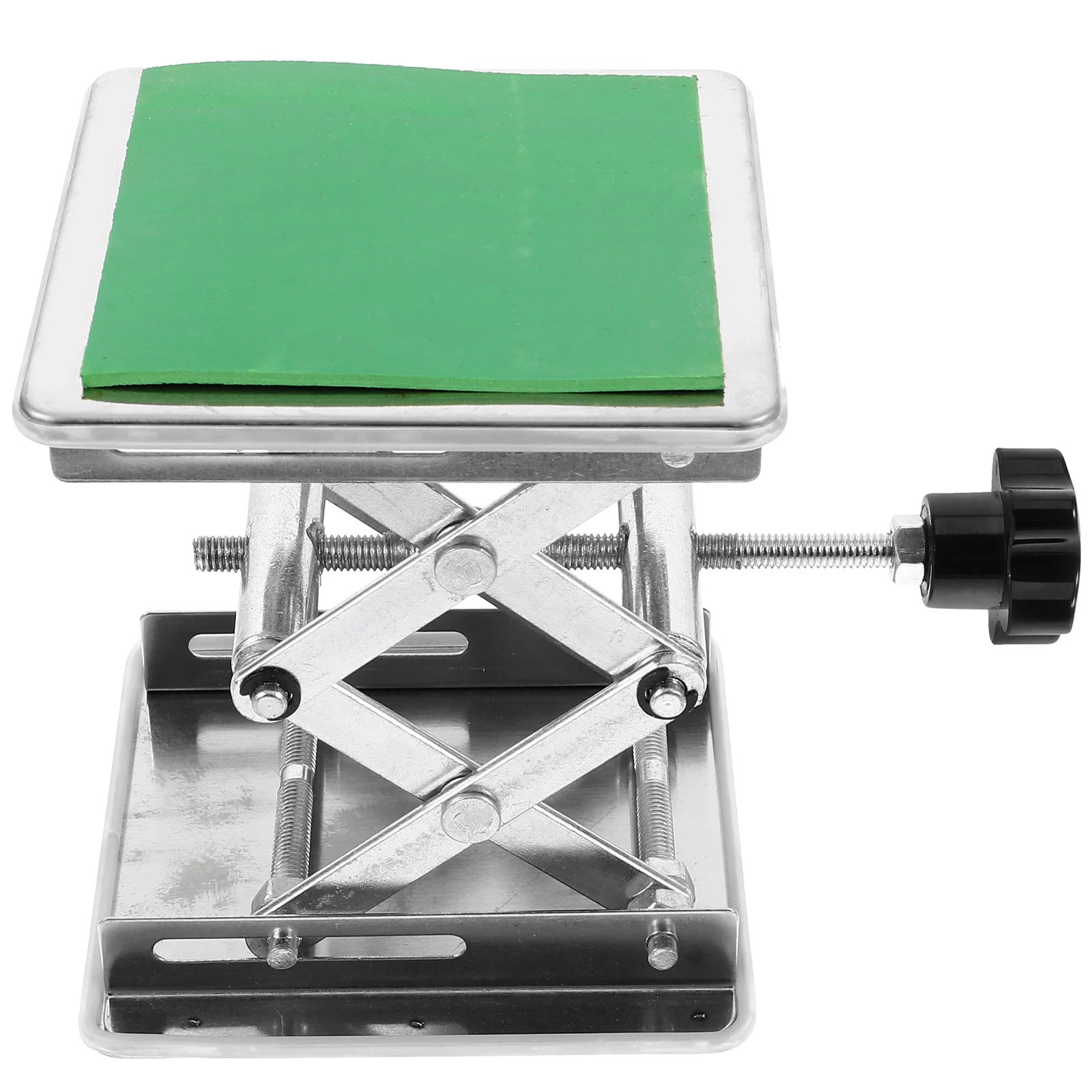 

Stainless Steel Laboratory Jack Equipment Lifting Platform Manual Control Labs Lift Stand