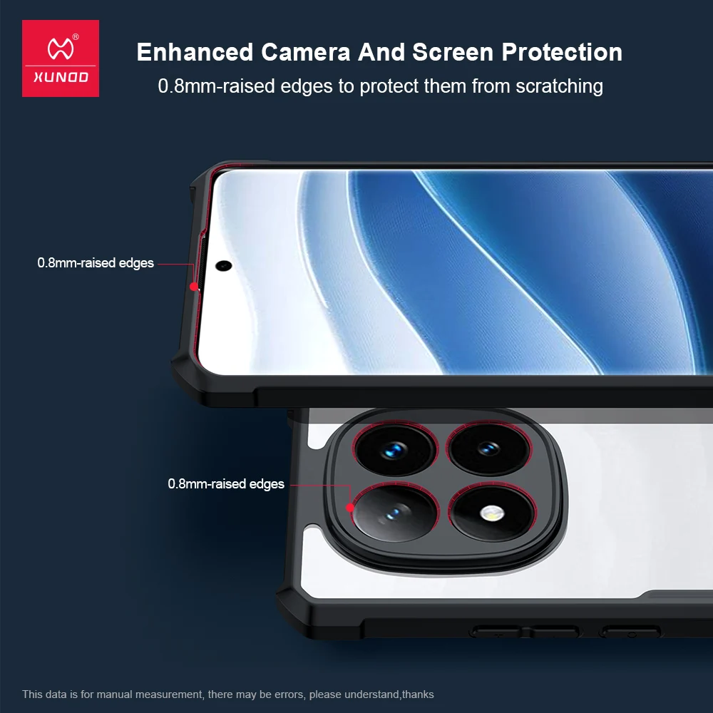Фото Xundd для Realme GT 7 GT 7T, глобальная версия, чехол с подушкой безопасности, противоударный корпус, ТПУ + акриловый, устойчивый к желтению, задняя прозрачная крышка №3