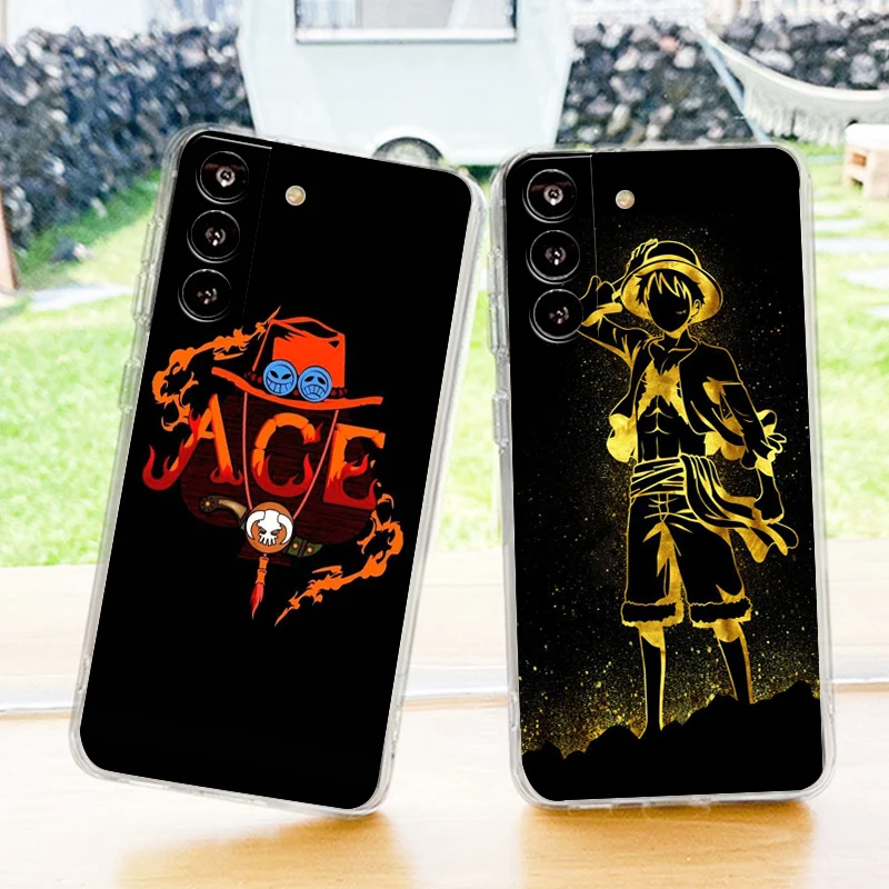 

Anime Hot Cute O-One P-Piece Phone Case For Samsung S23 S22 S21 S20 FE Ultra Pro Lite S10 S9 S8 Plus S7 5G Transparent Cover