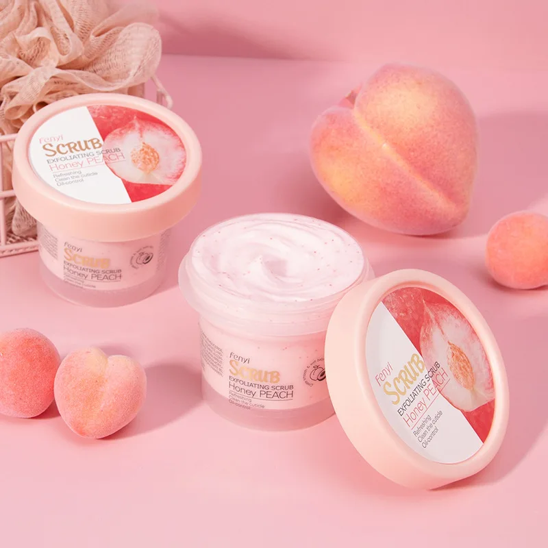 

100ml Peach Scrub Facial Body Softening Facial Body Moisturizing Exfoliating Pore Cleansing Skin Care