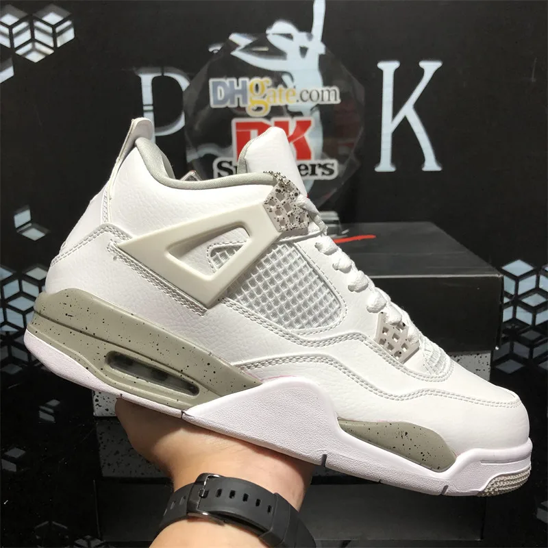 

Top Quality New Black Cat 4s Basketball Shoes 4 Universitys Blue Union Men Women Sneakers Off White Sail Bred Sports Sneakers