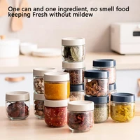 kitchen storage jar multipurpose transparent grains spice food storage container organizer organizations kitchen accessories