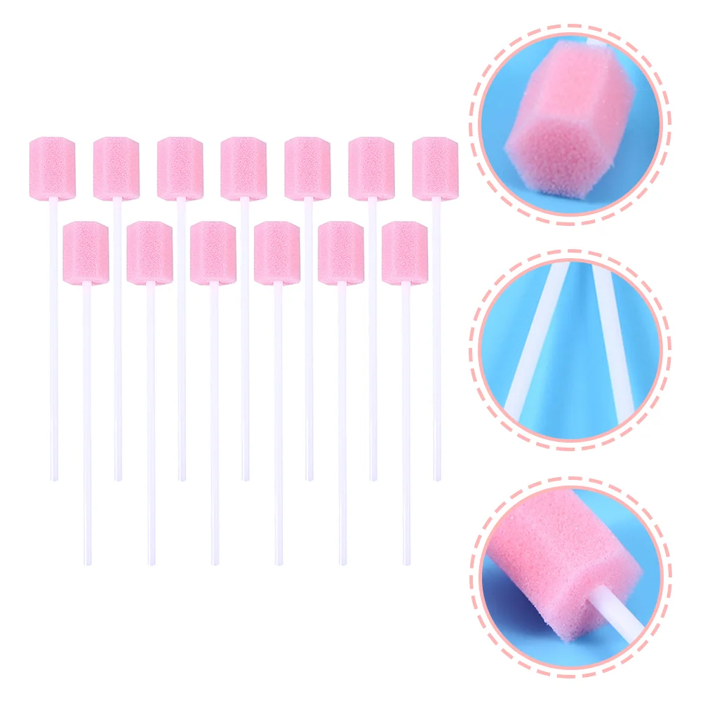 

80 Pcs Oral Swabs Cleaning Sponge Dental Supplies Mouth Swabs Toothpick Oral Disposable Care