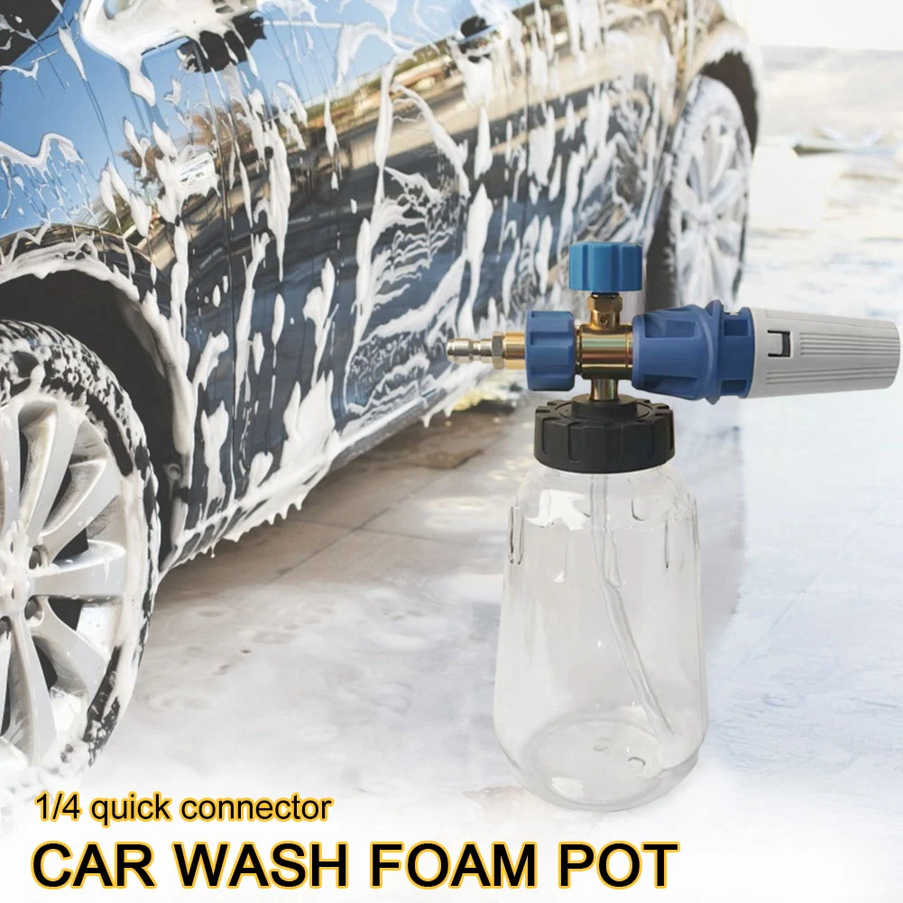 

Snow Foam Lance Washer 1L Car Washing Foamer Bottle Handheld Adjustable Spray Angle Watering Cleaning Tool for Automobile Truck