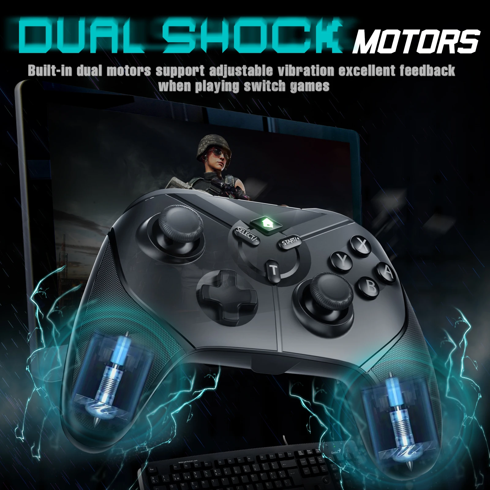 

Powtree 2.4G Wireless Joystick Controller For Nintendo Switch Pro Mando Gamepad Game Pro For Nintendo Christmas gift