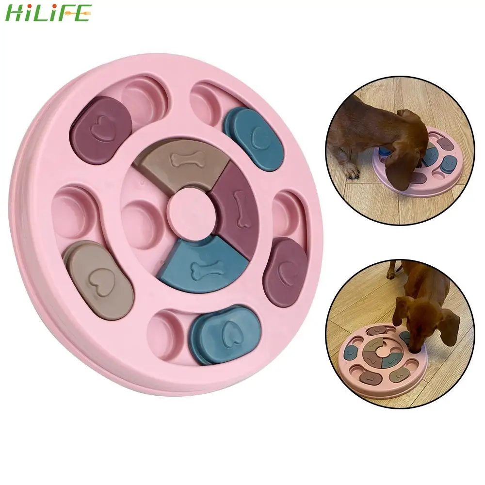 

Интерактивная дозирующая Подающая собака медленная чашка для еды увеличение IQ игрушки-головоломки для домашних животных для маленьких сре...