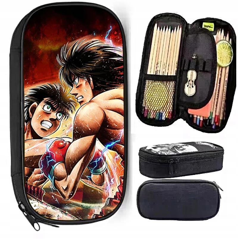 

Сумка для карандашей Hajime No Ippo с аниме, детская школьная сумка для ручек, дамские косметички для молодых девушек, мальчиков, женская сумка для карандашей