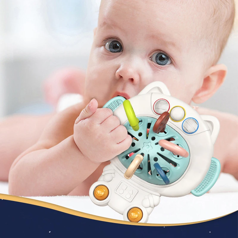 

Four in One Baby Fun Grasp Exercise Finger Lala Baby Soft Finger Training Toys Silicon Development Children's Toys Sensory Toys